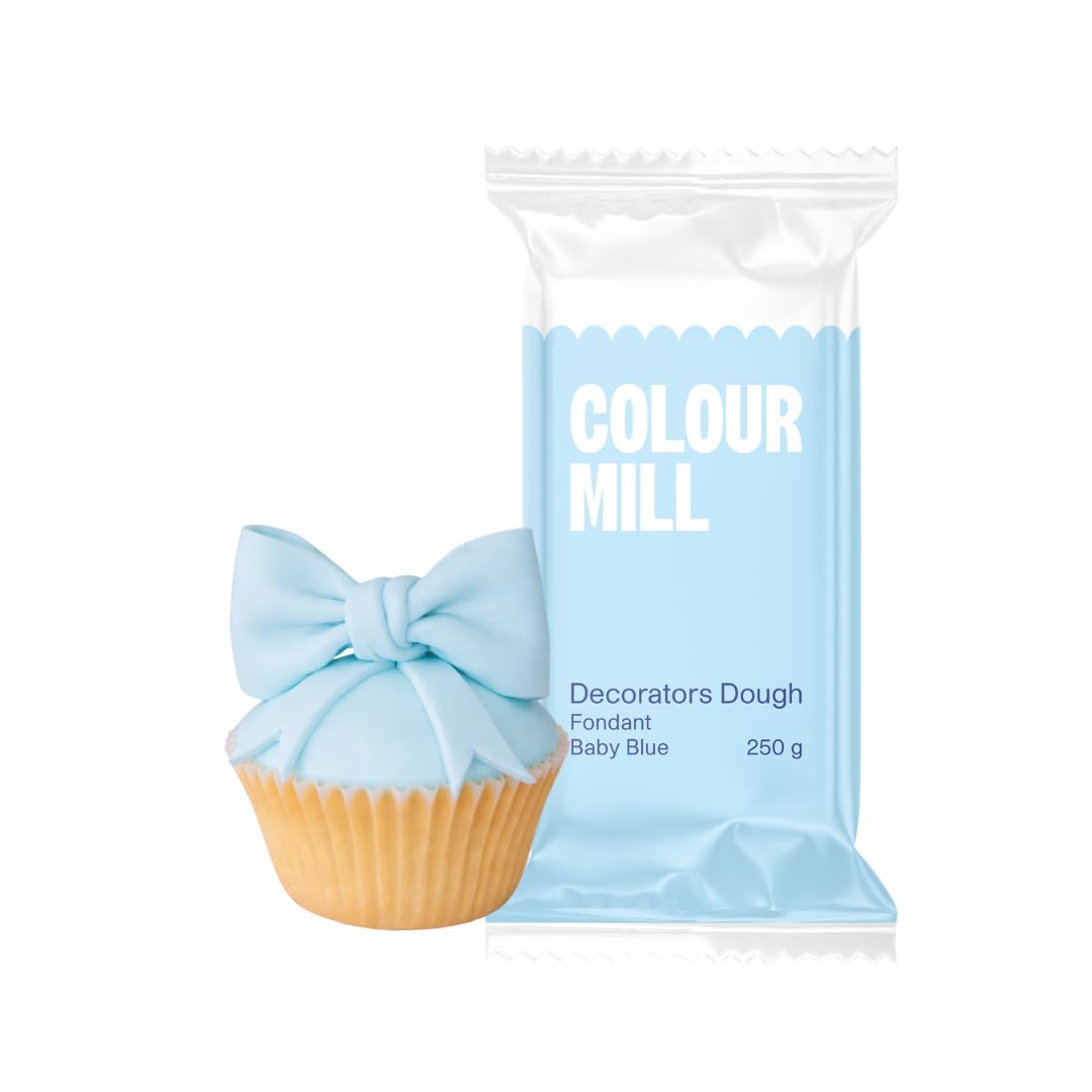 Colour Mill Decorators Dough Baby Blue covering for smooth cake coverage