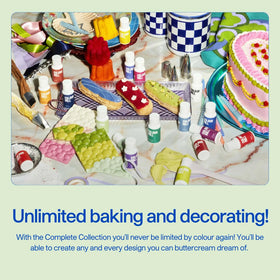 Colour Mill oil-based coloring fondant work for clean, precise color