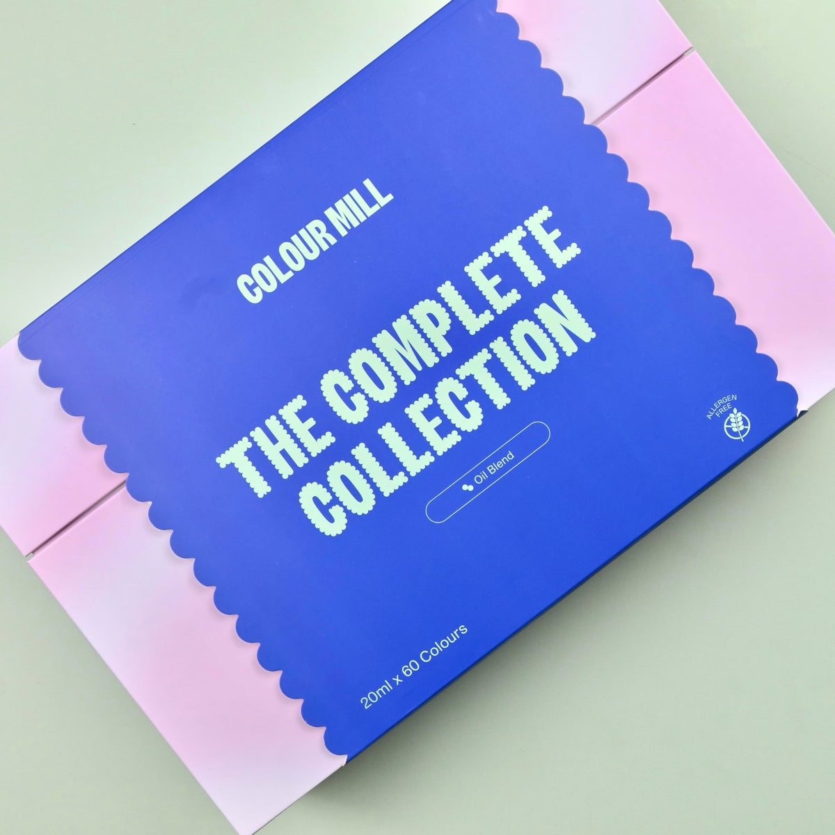 Colour Mill oil-based coloring icing swirl shows rich saturation and a smooth finish