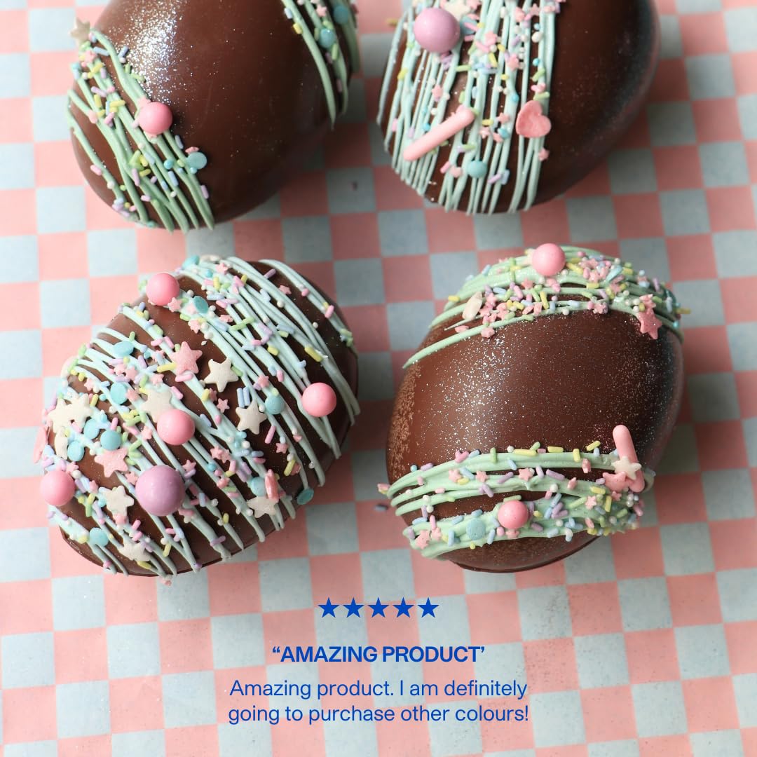 Colour Mill oil-blend pastel Easter set ganache close-up shows streak-free blending and glossy finish.