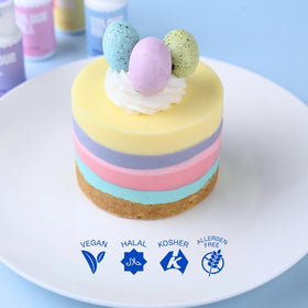 Colour Mill oil-blend pastel Easter set swatches demonstrate even dispersion for ganache and buttercream.