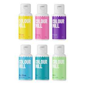 Colour Mill Oil-Blend Pool-Party Pack bottle front view for vibrant batters