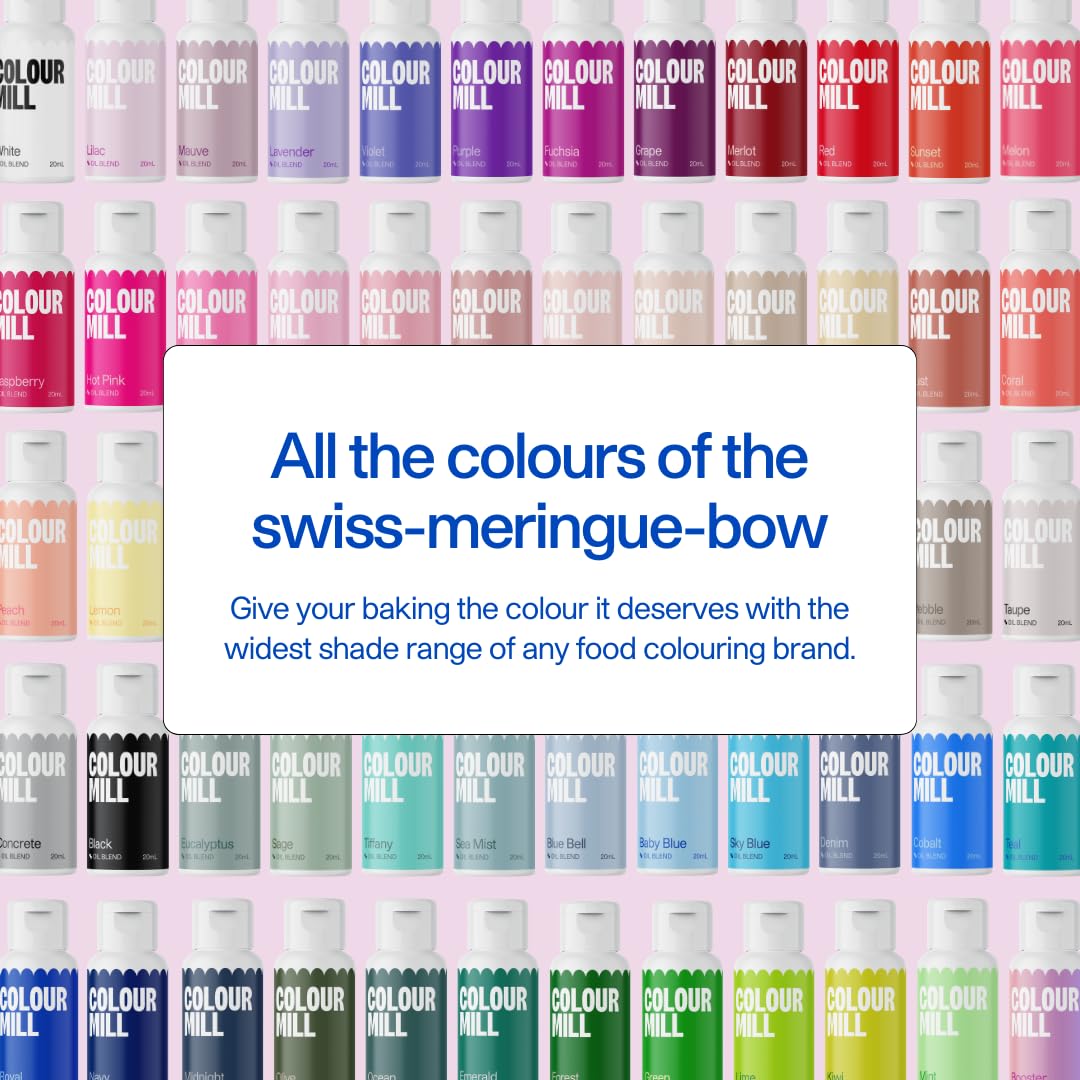 Colour Mill red oil-based color adds depth to cake batter.