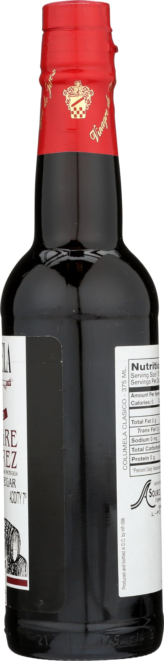 Columela Classic Sherry Vinegar complements seafood dishes with balanced tang.