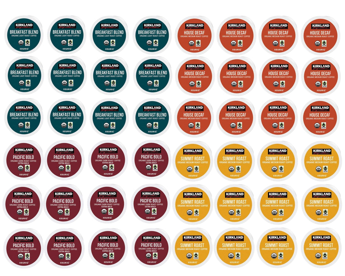 ComboCreations Kirkland Organic Variety Box front for versatile Keurig brewing