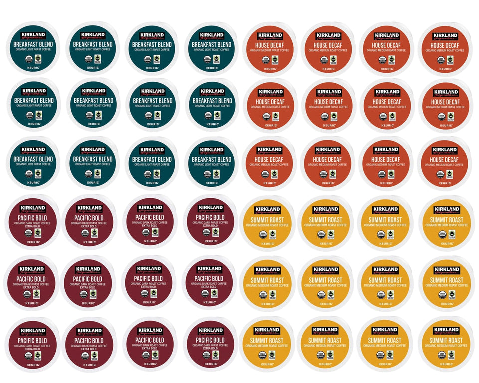 ComboCreations Kirkland Organic Variety Box front for versatile Keurig brewing