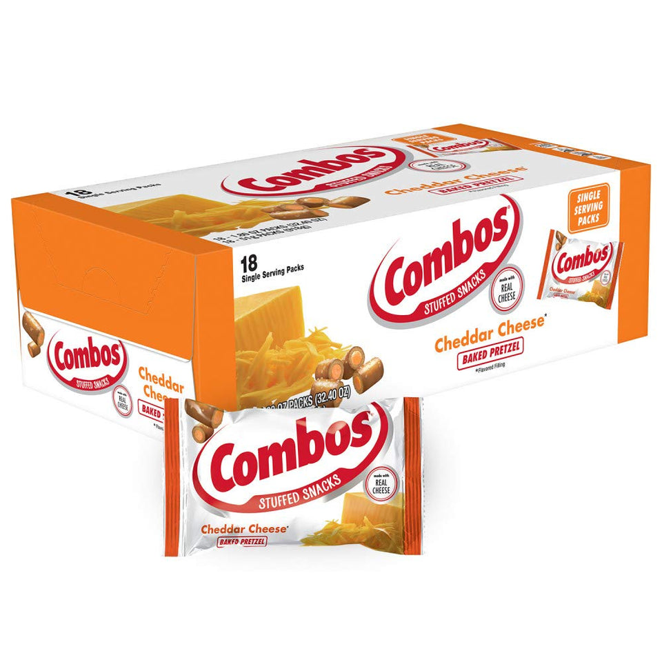 Combos cheddar cheese pretzels bag 1.8 oz grab-and-go snack