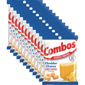 Combos Cheddar Crackers snack pack hero, portable and satisfying for quick lunches.