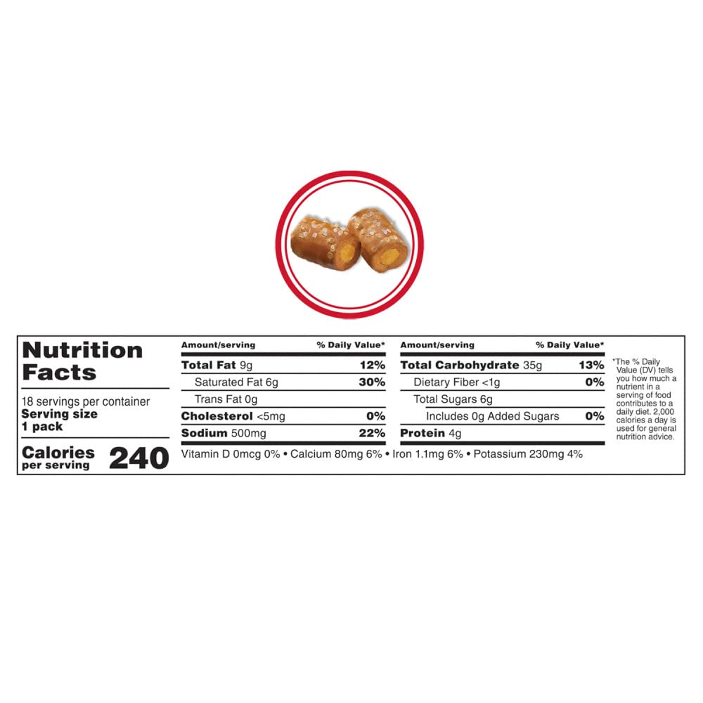 Combos cheddar cheese pretzels in lunchbox for tasty midday bite