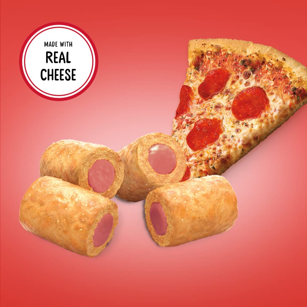 Combos Pepperoni Pizza Pretzel Snack Pack side angle highlighting convenient single-serve portions