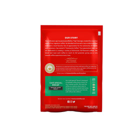 Community Coffee yields a full pot (10-12 cups) per pouch.