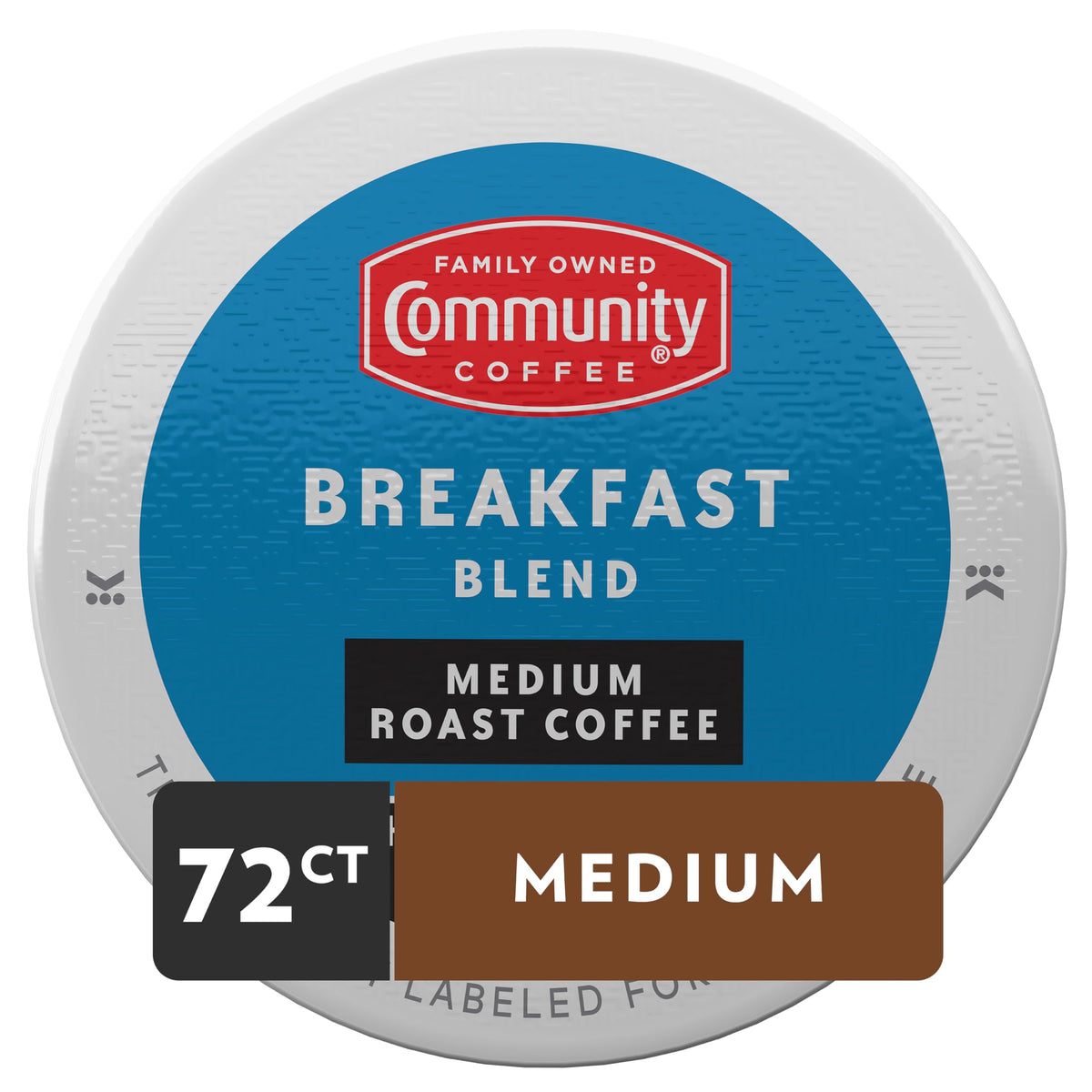 Closeup of the Breakfast Blend pod highlighting convenient single-serve brewing.