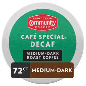 Keurig-compatible decaf K-Cups closeup highlighting convenience
