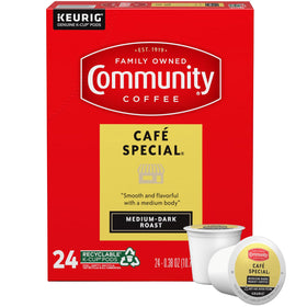 Community Coffee Café Special pod pack for quick home brews with café flavor