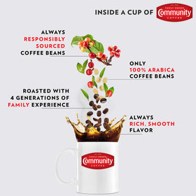 Community Coffee bulk coffee for offices, hotels, and restaurants.
