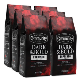 Community Coffee dark bold espresso roast 72oz pack – rich aroma ideal for drip brewing