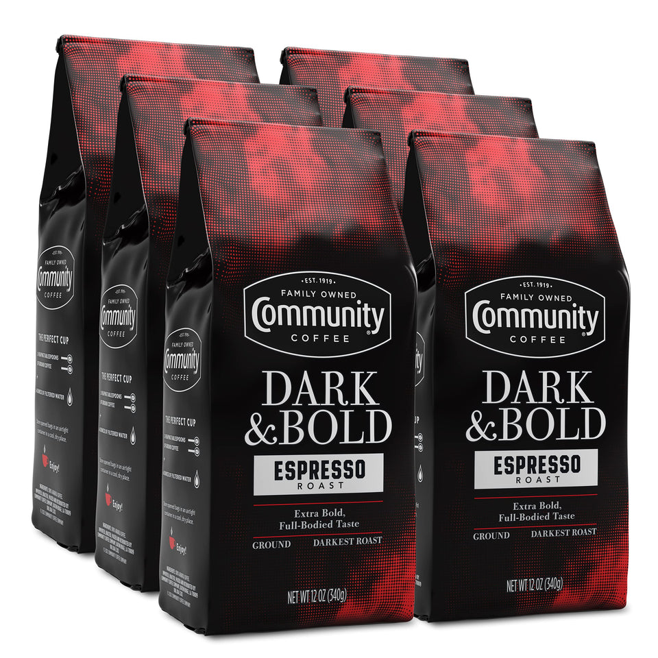 Community Coffee dark bold espresso roast 72oz pack – rich aroma ideal for drip brewing