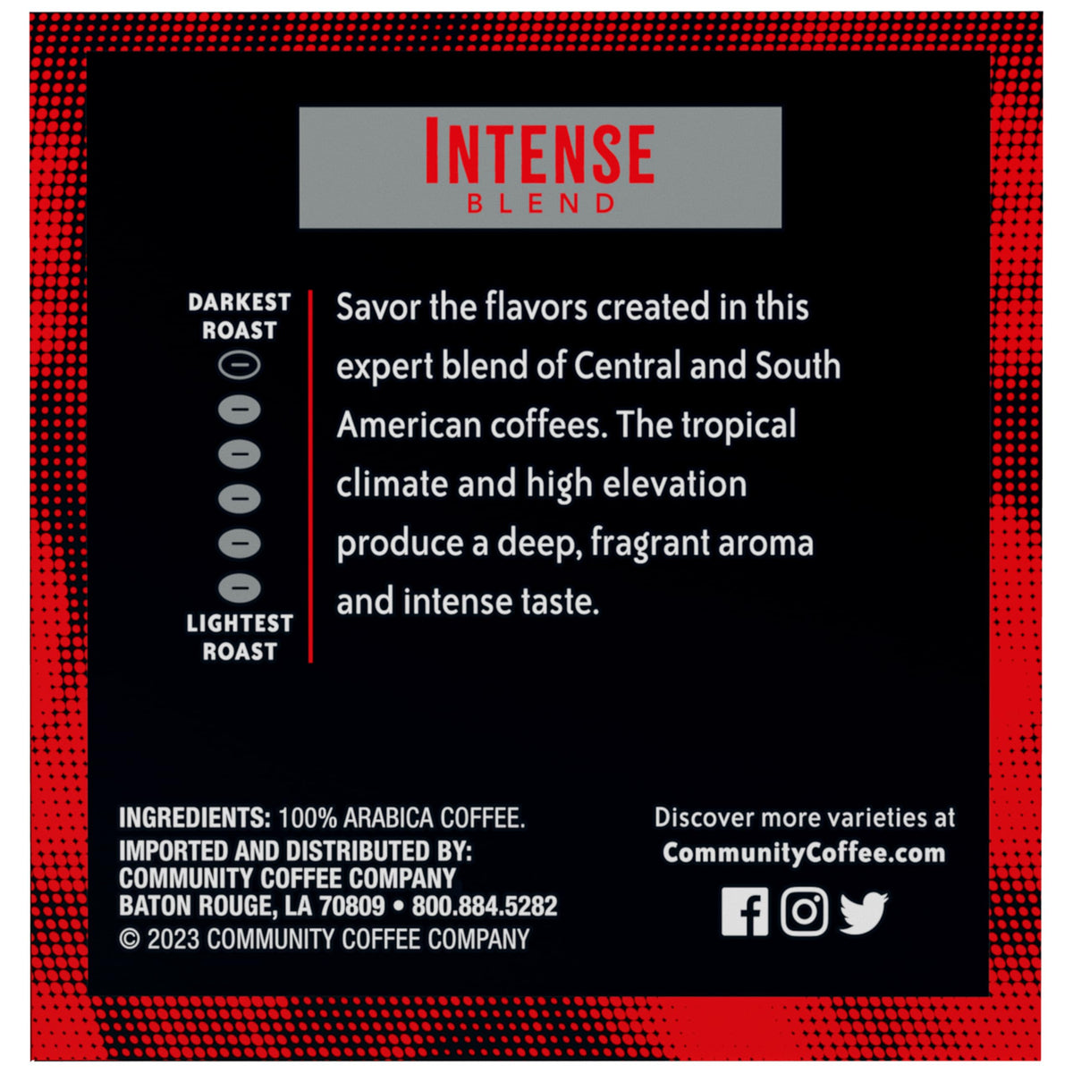 Community Coffee Dark & Bold Intense K-Cup compatible pods for Keurig 2.0 machines