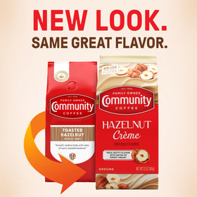 Community Coffee drip-ready grounds showcased for quick mornings and consistent flavor