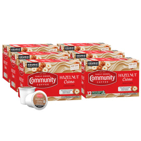 Community Coffee Hazelnut Creme K-Cups pack six ready to brew
