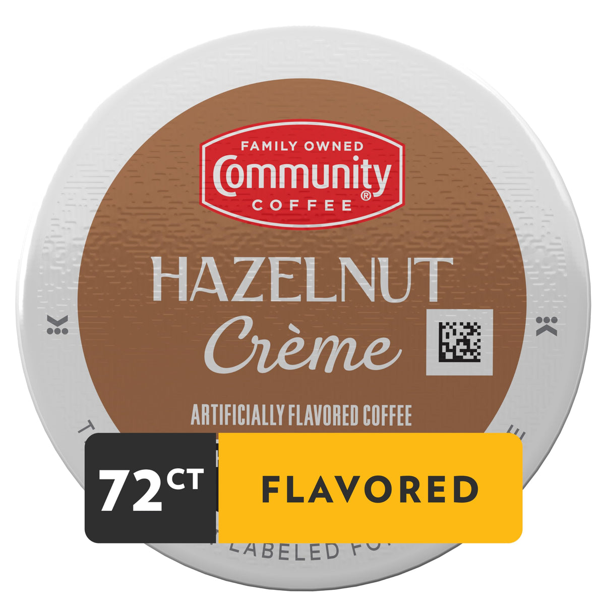 Packaging of Community Coffee Hazelnut Creme highlights flavor for mornings