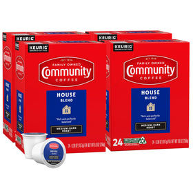 Community Coffee House Blend 96-count pack front, ideal for daily brewing.