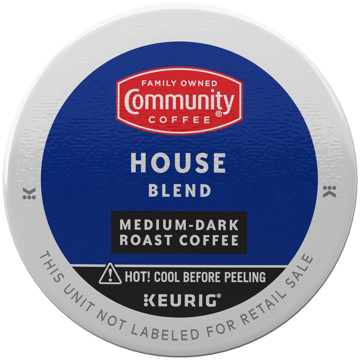 Community Coffee House Blend K-Cup pods ready for Keurig brewers.