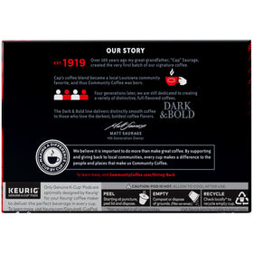 Keurig 2.0 compatible pod from Community Coffee ready for fast single-serve brewing.