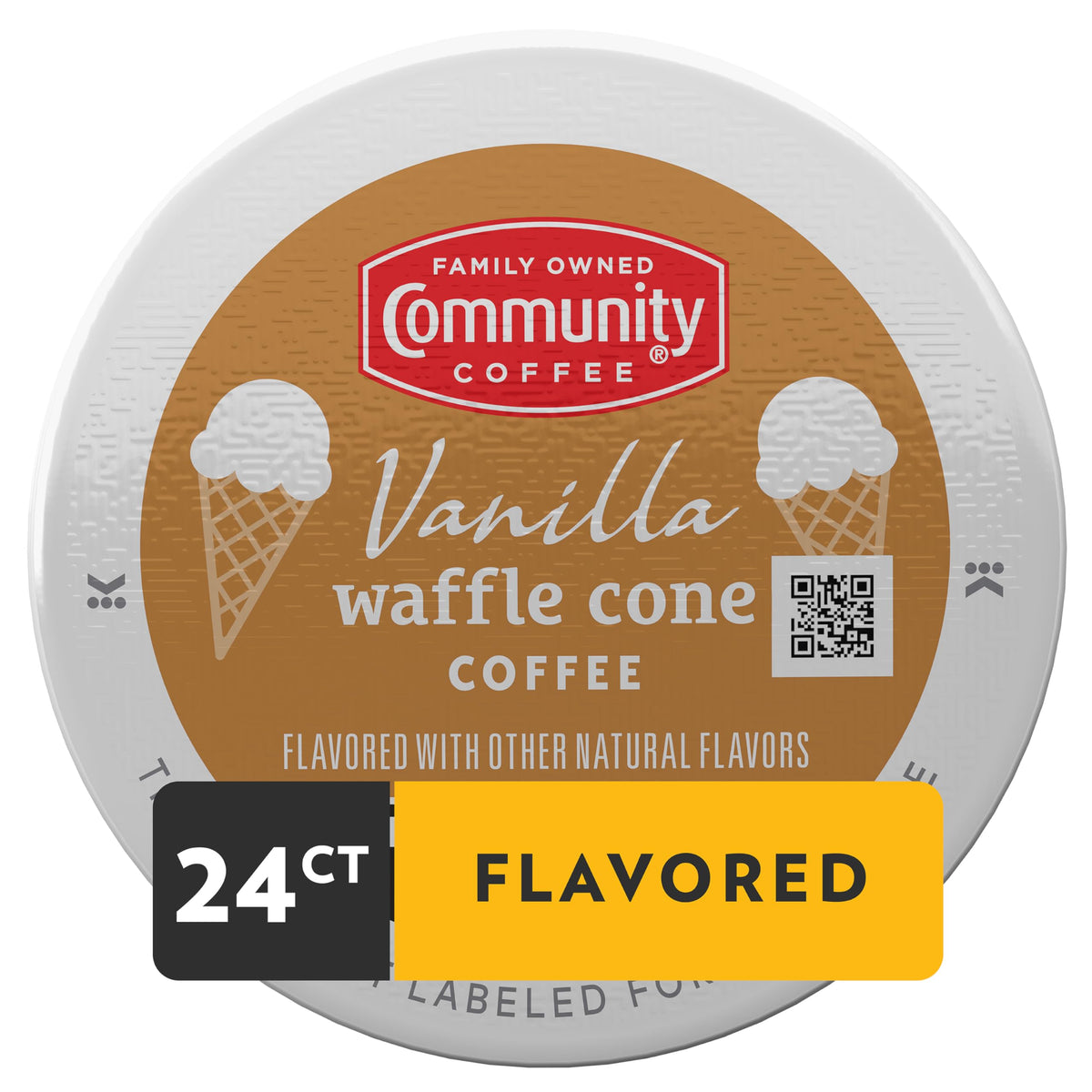 Community Coffee keurig pod brewing in a brewer for easy, fast mornings.