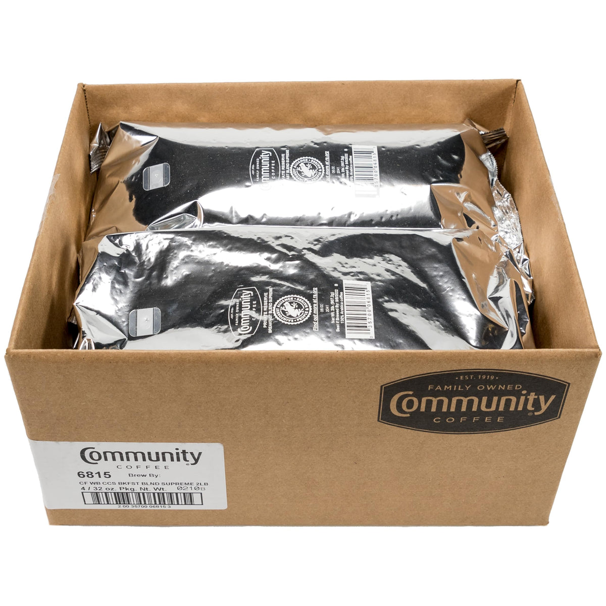 Community Coffee Breakfast Blend Supreme aroma close-up inviting breakfast aroma