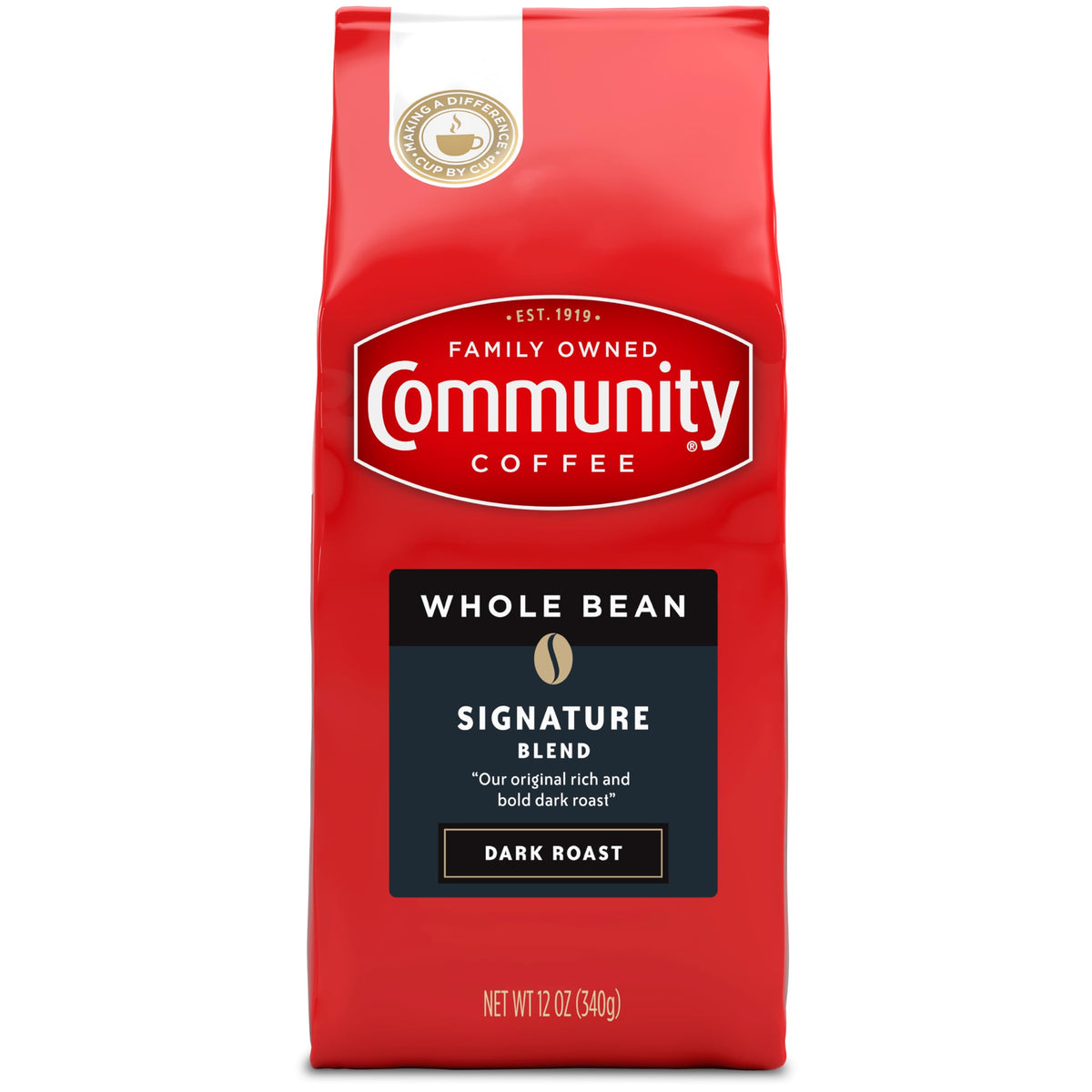 Coarse grind for French press with Community Coffee Signature Blend