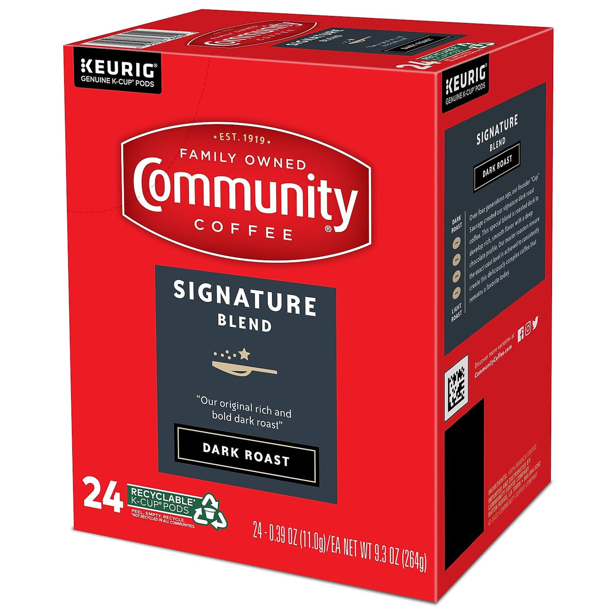 Steaming cup of Community Coffee Signature Blend for a morning ritual