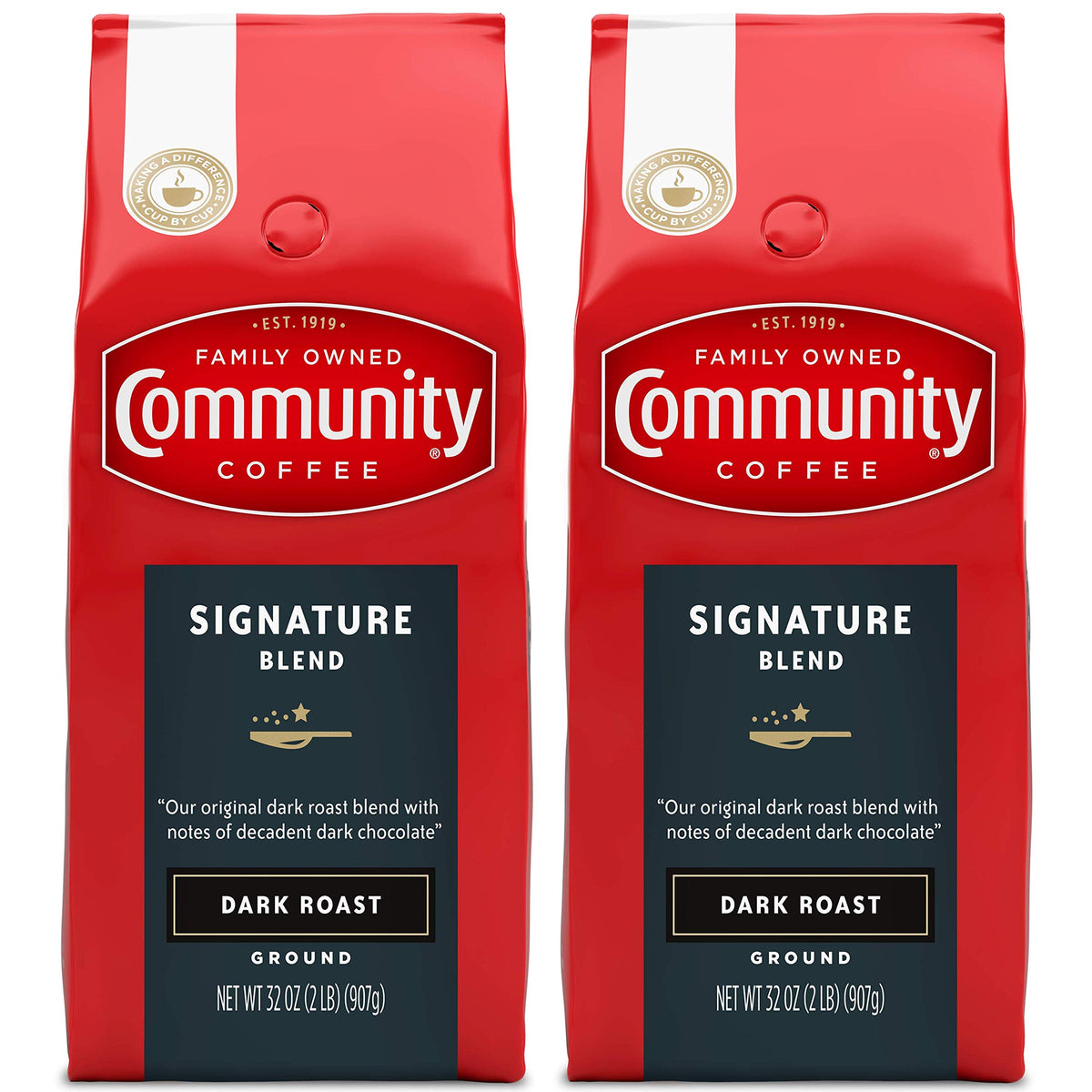 Community Coffee Signature Blend ground coffee pack for everyday drip brewing.