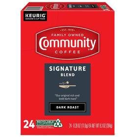 Signature Blend roast profile label highlighting smooth finish