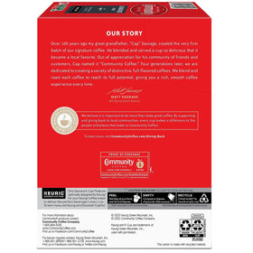 Sustainability and responsible sourcing label for Community Coffee