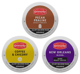 Community Coffee Taste of New Orleans variety pack pod for quick, flavorful mornings.