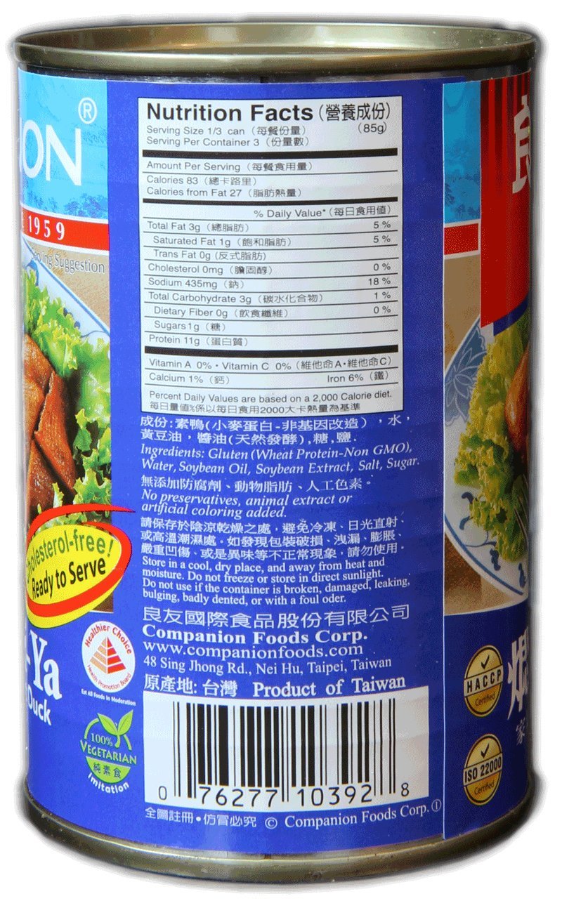 Companion Foods Peking Vegetarian Roast Duck stir-fry-plate shows versatile plant-based protein.