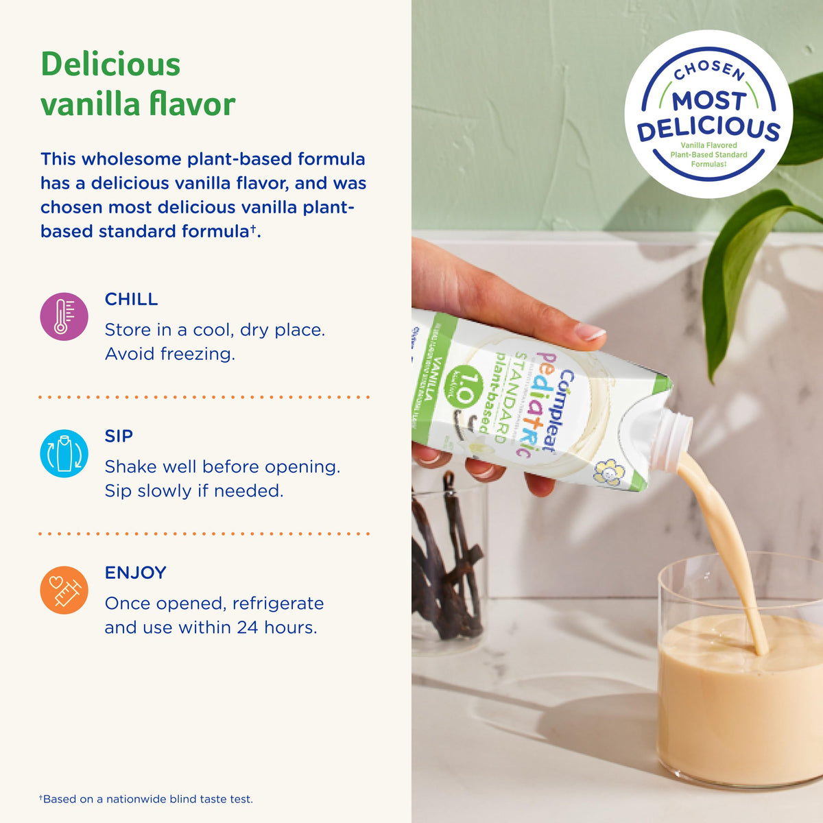 Compleat Pediatric Standard plant-based pea protein for kid nutrition