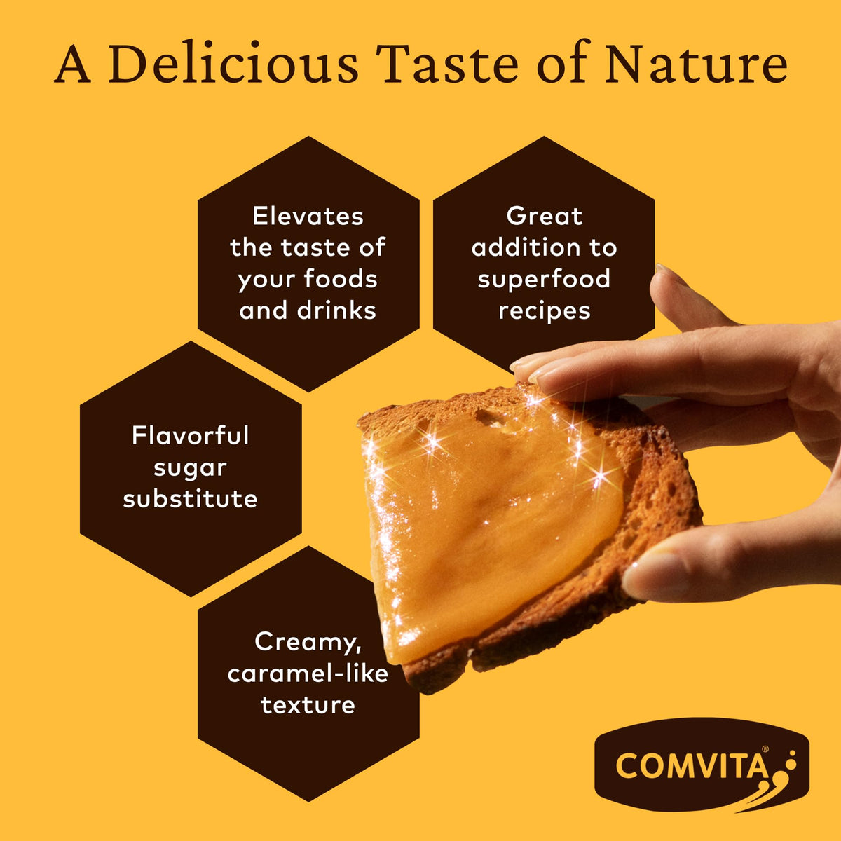 COMVITA Manuka Honey glass-jar closeup, showcasing raw, unpasteurized purity.