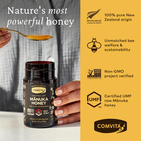 Comvita Manuka Honey UMF15 label showing UMF certification.