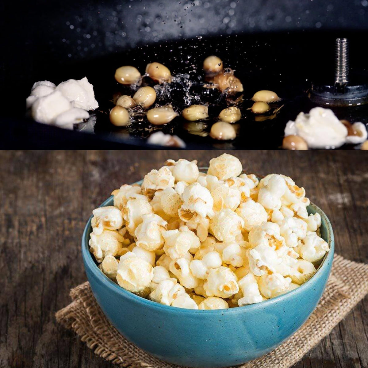Concession Essentials gourmet mushroom kernels, ideal for popcorn machines at events and venues.