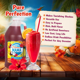 Bahama Mama Slush Mix at a festival stand for cold treats