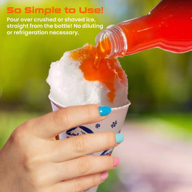 Concession Express grape sno-cone syrup bottle offers bold flavor for shaved ice