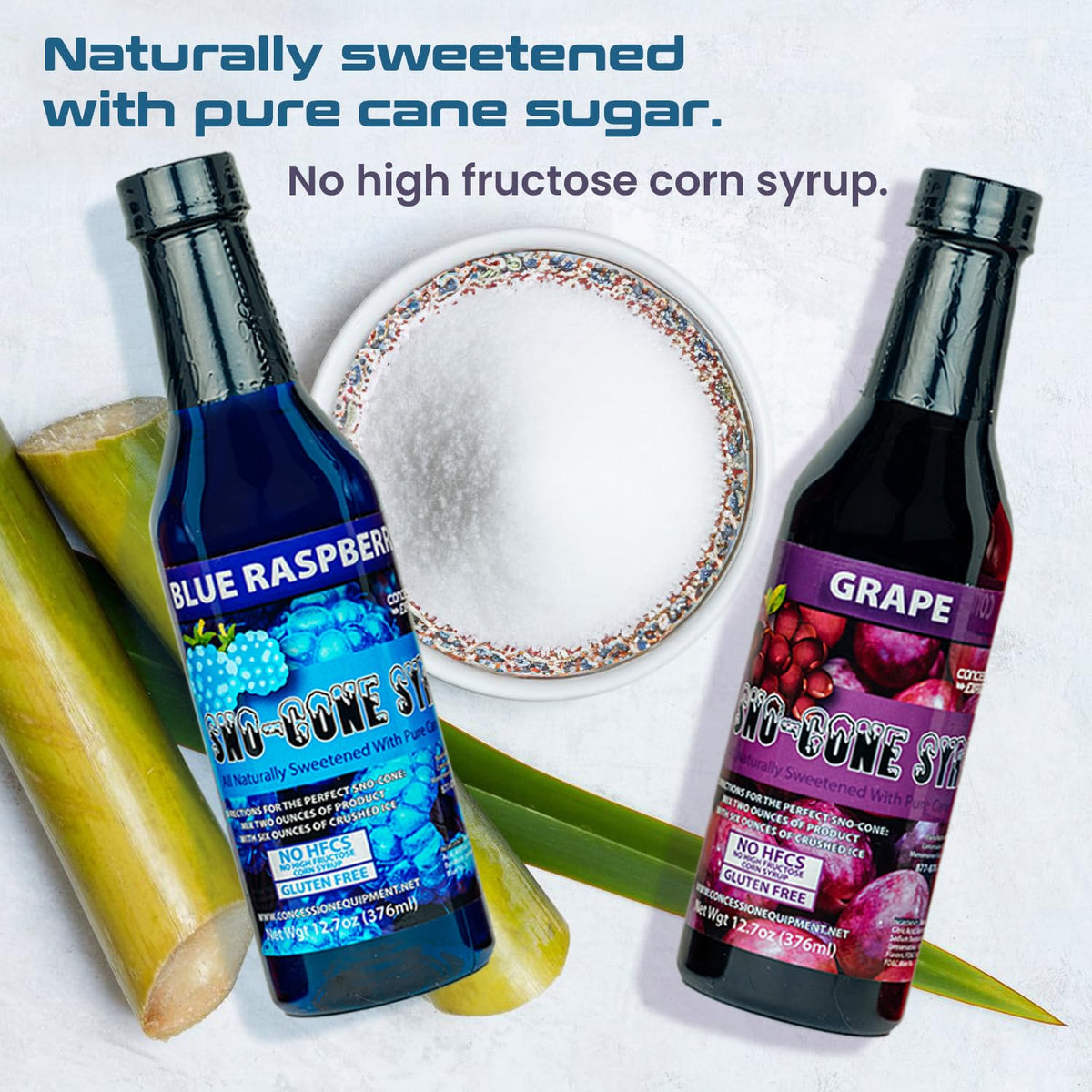 Concession Express Cotton Candy syrup bottle displayed for party-ready snow cones