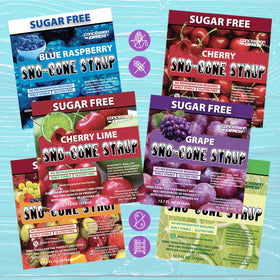 Concession Express raspberry lemonade snow cone syrup pairs tart notes with refreshing sweetness