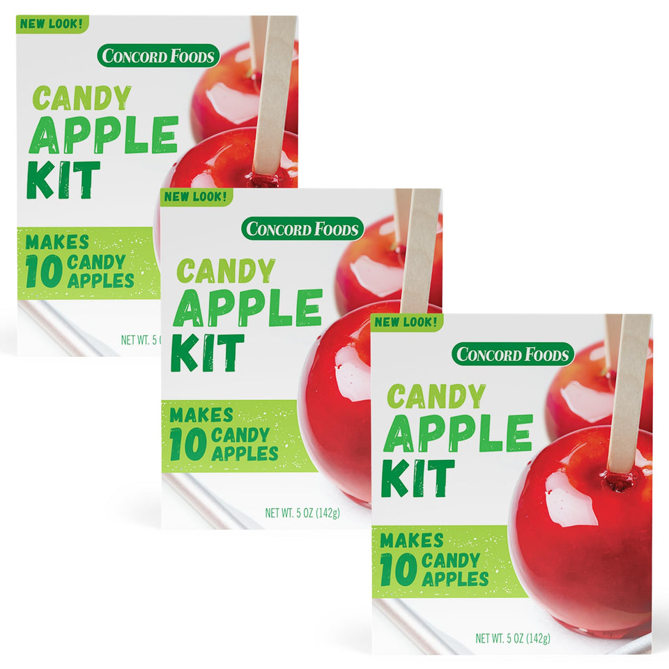 Concord Candy Apple Kit box with mix and sticks for easy treats