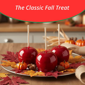Concord Foods sticks beside the candy apple coating mix