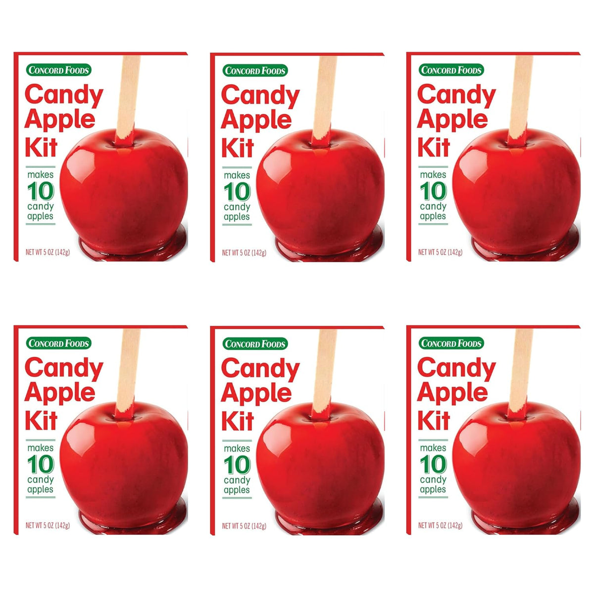 Concord Foods Candy Apple Kit box ready for easy family-friendly candy apples at home.