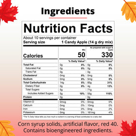 Concord Foods Candy Apple Mix Powder with red coating for quick carnival-style apples.