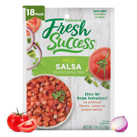 Concord Foods Mild Salsa Mix 1.06-ounce pouch adds quick flavor to snacks.